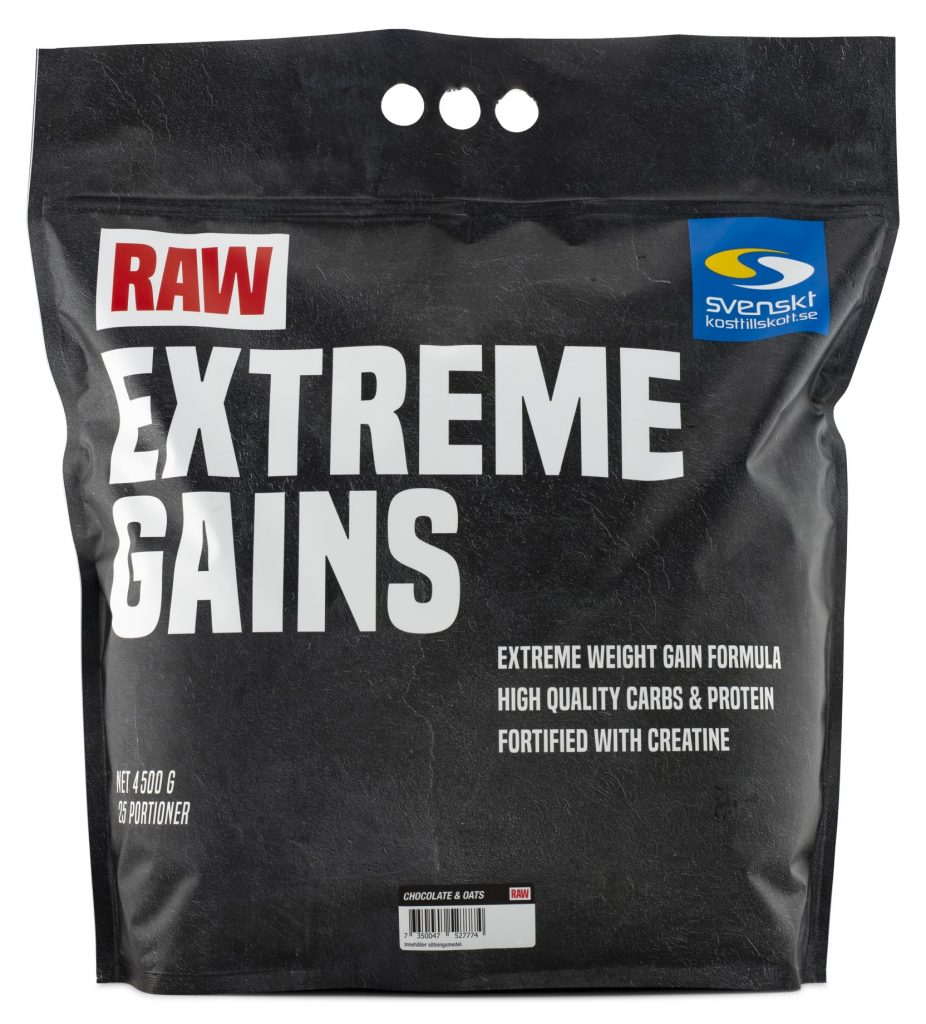 bästa gainer raw extreme